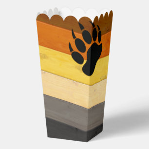 SlipperyJoe's Bear Pride flag wooden floor texture Favour Box
