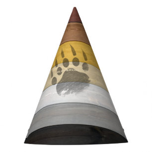 SlipperyJoe's Bear Pride flag wooden floor texture Party Hat