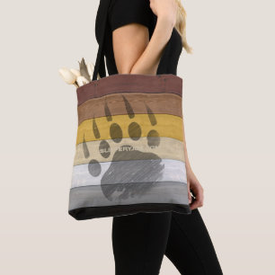 SlipperyJoe's Bear Pride flag wooden floor texture Tote Bag