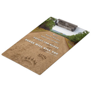 SlipperyJoe's bears will kill you paw prints press Clipboard
