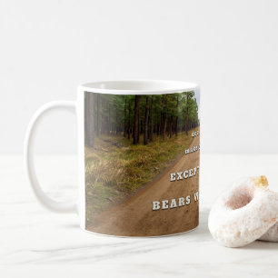 SlipperyJoe's bears will kill you paw prints press Coffee Mug