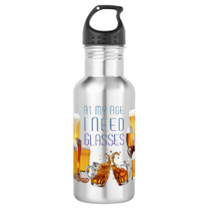 SlipperyJoe's beer glasses pilsner glasses steins 532 Ml Water Bottle