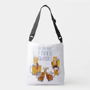 SlipperyJoe's beer glasses pilsner glasses steins Crossbody Bag