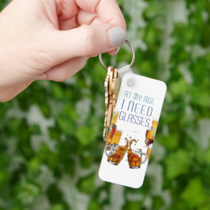 SlipperyJoe's beer glasses pilsner glasses steins Key Ring