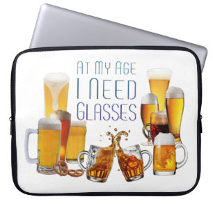 SlipperyJoe's beer glasses pilsner glasses steins Laptop Sleeve