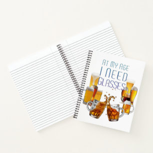 SlipperyJoe's beer glasses pilsner glasses steins  Notebook
