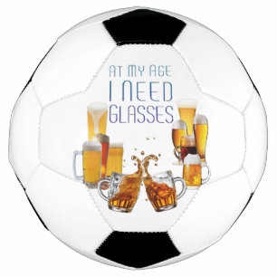 SlipperyJoe's beer glasses pilsner glasses steins Soccer Ball