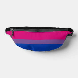 SlipperyJoe's Bisexual Pride Flag colours magenta Bum Bags