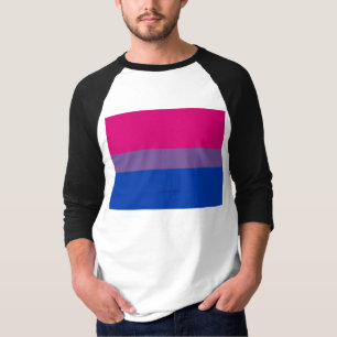 SlipperyJoe's Bisexual Pride Flag colours magenta T-Shirt