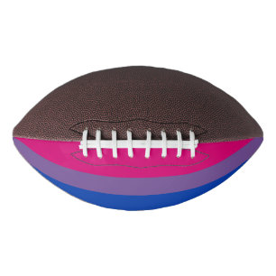SlipperyJoe's Bisexual Pride Flag lavender-pink bl Football