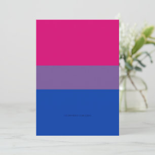 SlipperyJoe's Bisexual Pride Flag lavender-pink bl Holiday Card