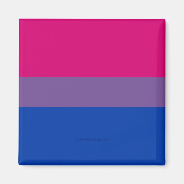 SlipperyJoe's Bisexual Pride Flag lavender-pink bl Magnet (Front)