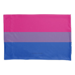 SlipperyJoe's Bisexual Pride Flag lavender-pink bl Pillowcase