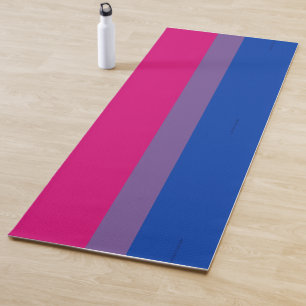 SlipperyJoe's Bisexual Pride Flag lavender-pink bl Yoga Mat
