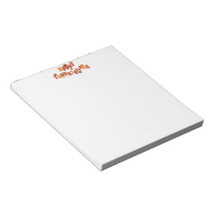 SlipperyJoe's bright festive Thanksgiving graphic Notepad