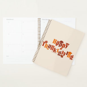 SlipperyJoe's bright festive Thanksgiving graphic  Planner