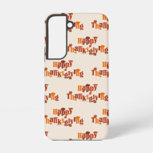 SlipperyJoe's bright festive Thanksgiving graphic  Samsung Galaxy Case