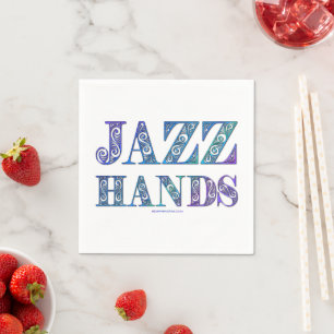 SlipperyJoe's Broadway musical Jazz Hands queer ca Napkin