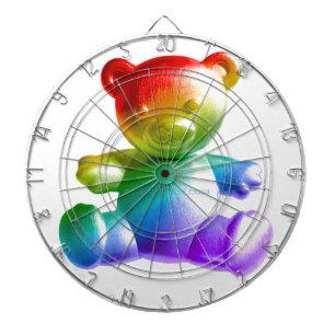SlipperyJoe's brushed metal teddy bear smooth grad Dartboard