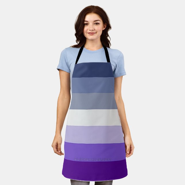 SlipperyJoe's Butch Lesbian Pride Flag represent b Apron (Worn)