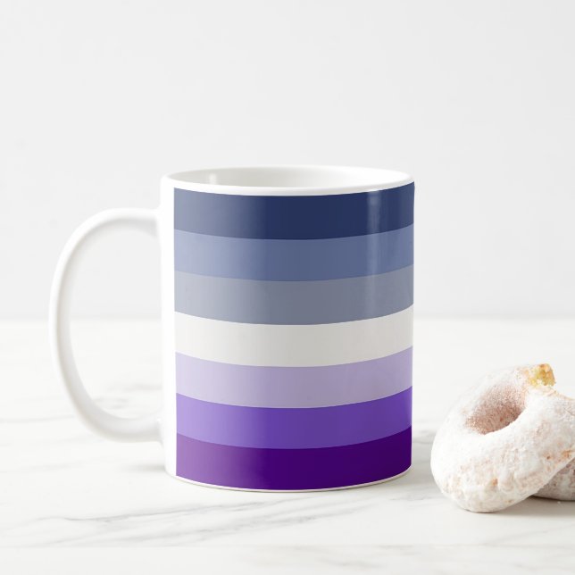 SlipperyJoe's Butch Lesbian Pride Flag represent b Coffee Mug (With Donut)