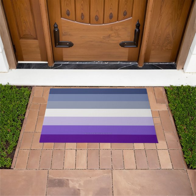SlipperyJoe's Butch Lesbian Pride Flag represent b Doormat (Outdoor)