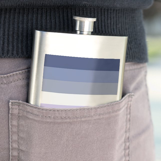 SlipperyJoe's Butch Lesbian Pride Flag represent b Hip Flask (In Situ)
