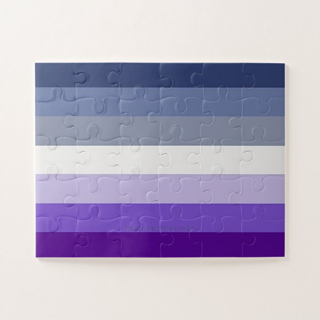 SlipperyJoe's Butch Lesbian Pride Flag represent b Jigsaw Puzzle (Horizontal)
