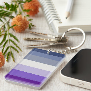 SlipperyJoe's Butch Lesbian Pride Flag represent b Key Ring