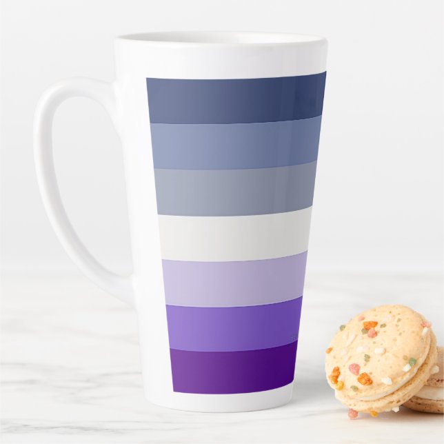 SlipperyJoe's Butch Lesbian Pride Flag represent b Latte Mug (In Situ)