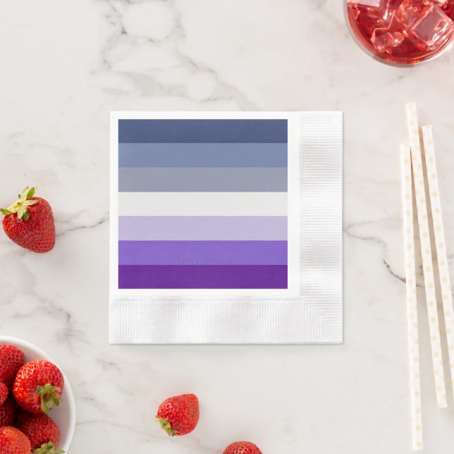 SlipperyJoe's Butch Lesbian Pride Flag represent b Napkin (Insitu)