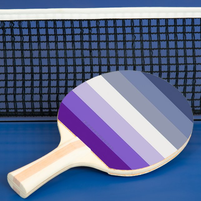 SlipperyJoe's Butch Lesbian Pride Flag represent b Ping Pong Paddle (Insitu)