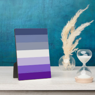 SlipperyJoe's Butch Lesbian Pride Flag represent b Plaque