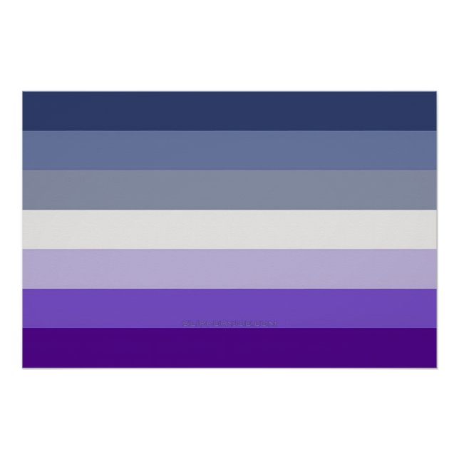 SlipperyJoe's Butch Lesbian Pride Flag represent b Poster (Front)