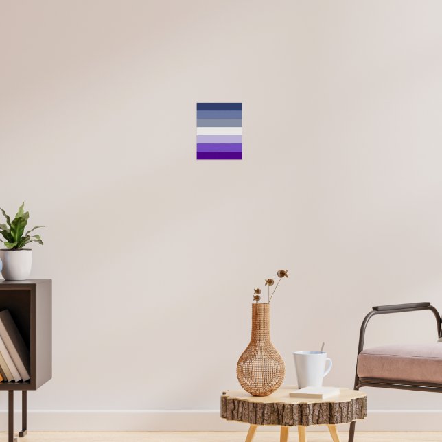 SlipperyJoe's Butch Lesbian Pride Flag represent b Poster (Living Room 3)