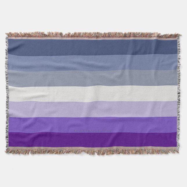 SlipperyJoe's Butch Lesbian Pride Flag represent b Throw Blanket (Front)