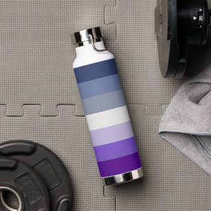 SlipperyJoe's Butch Lesbian Pride Flag represent b Water Bottle