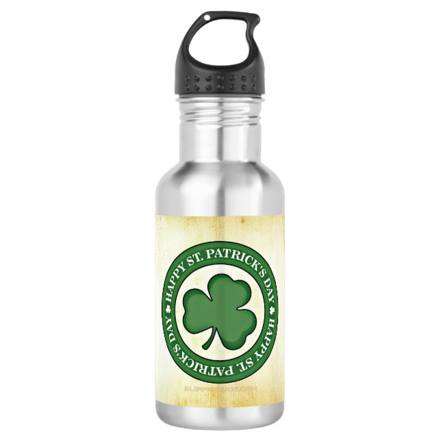 SlipperyJoe's celebrating Saint Patrick's Day Iris 532 Ml Water Bottle (Front)