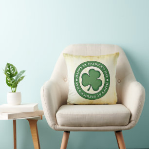 SlipperyJoe's celebrating Saint Patrick's Day Iris Cushion