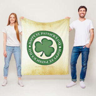 SlipperyJoe's celebrating Saint Patrick's Day Iris Fleece Blanket
