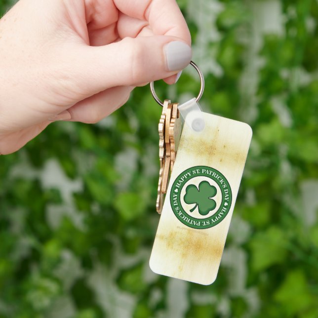 SlipperyJoe's celebrating Saint Patrick's Day Iris Key Ring (Hand)