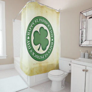SlipperyJoe's celebrating Saint Patrick's Day Iris Shower Curtain