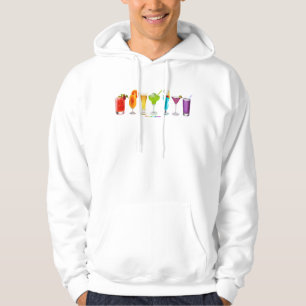 SlipperyJoe's Cheers alcohol cocktail pride neon c Hoodie