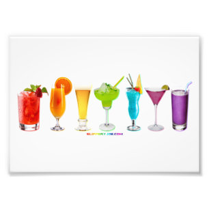 SlipperyJoe's Cheers alcohol cocktail pride neon c Photo Print