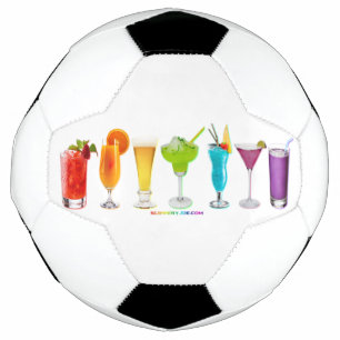 SlipperyJoe's Cheers alcohol cocktail pride neon c Soccer Ball