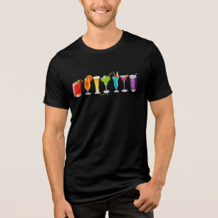 SlipperyJoe's Cheers alcohol cocktail pride neon c Tri-Blend Shirt