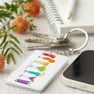 SlipperyJoe's cheers alcohol cocktails LGBTQIA gay Key Ring