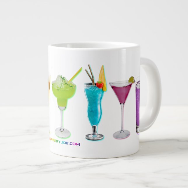 SlipperyJoe's cheers alcohol cocktails LGBTQIA gay Large Coffee Mug (Front Right)