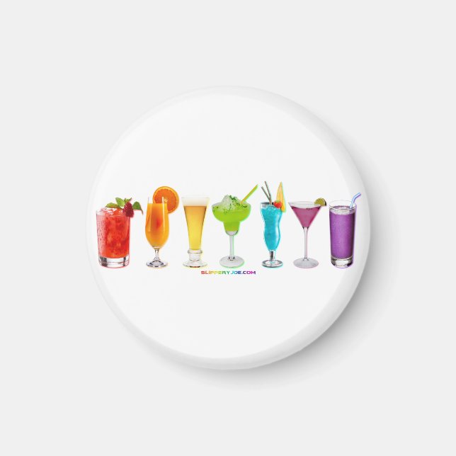 SlipperyJoe's cheers alcohol cocktails LGBTQIA gay Magnet (Front)