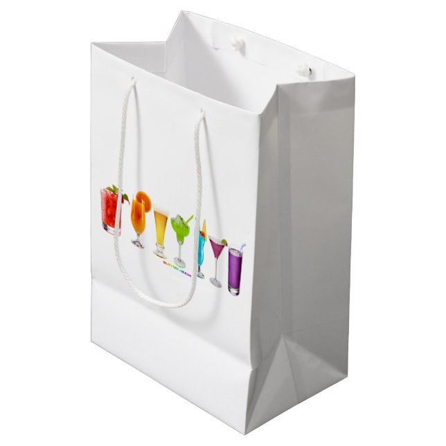 SlipperyJoe's cheers alcohol cocktails LGBTQIA gay Medium Gift Bag (Front Angled)
